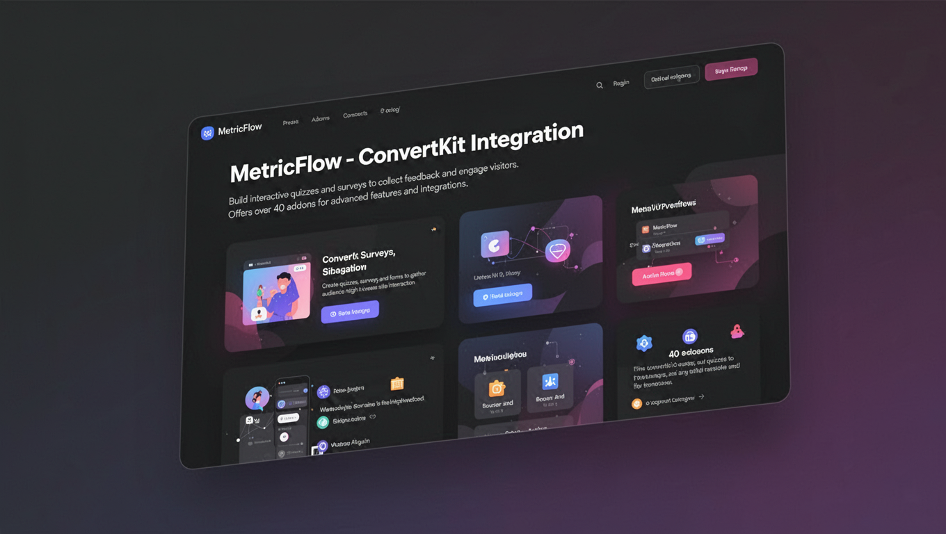 Preview of MetricFlow - ConvertKit Integration