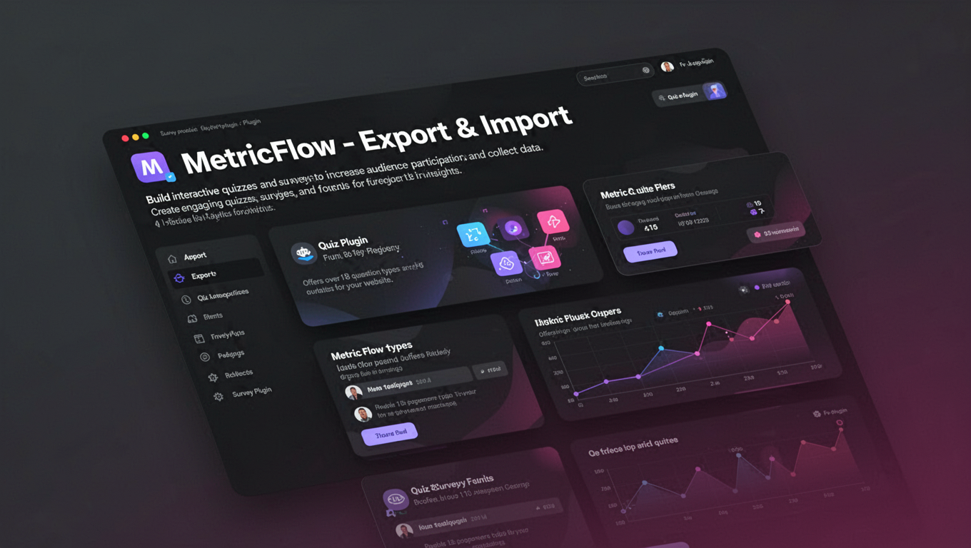 Preview of MetricFlow - Export & Import