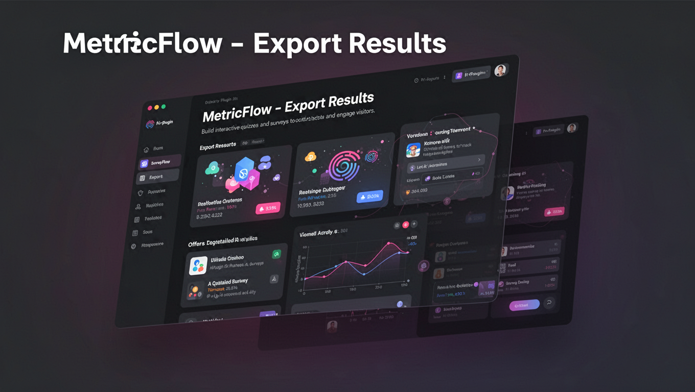 Preview of MetricFlow - Export Results