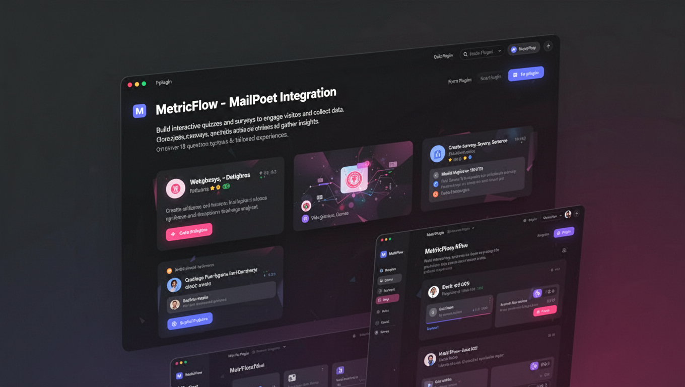 Preview of MetricFlow - MailPoet Integration