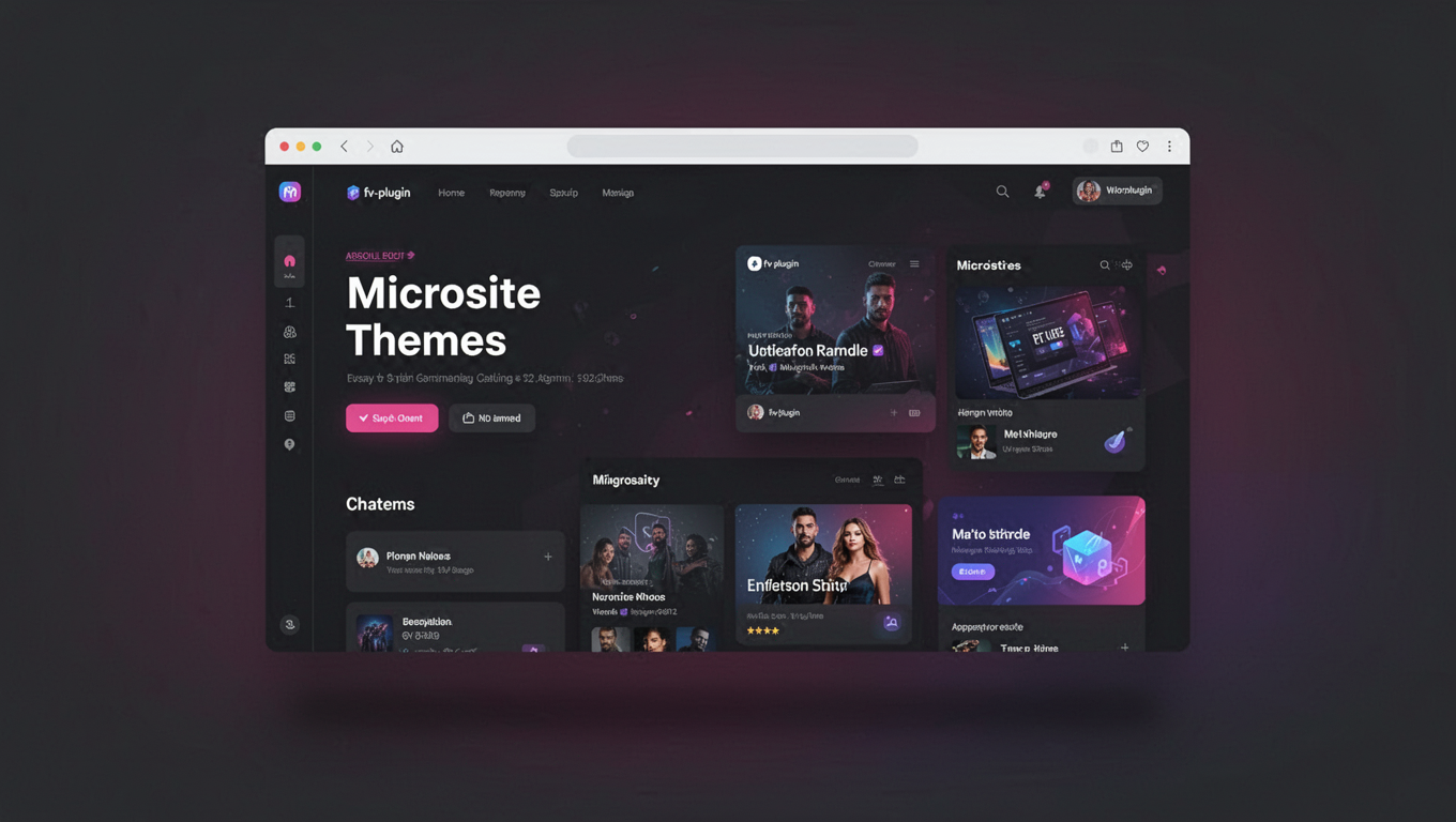 Preview of Microsite Themes