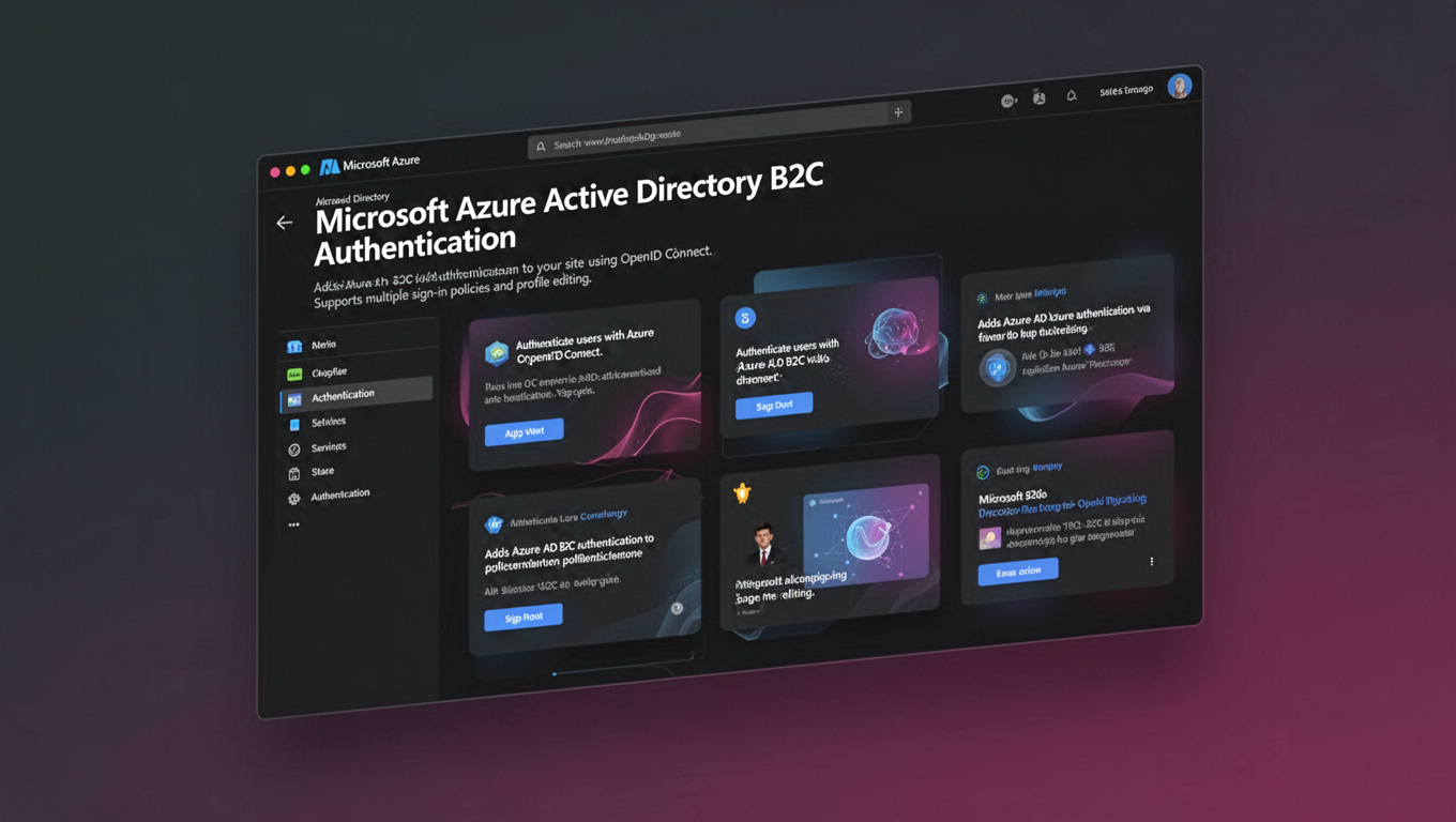 Preview of Microsoft Azure Active Directory B2C Authentication