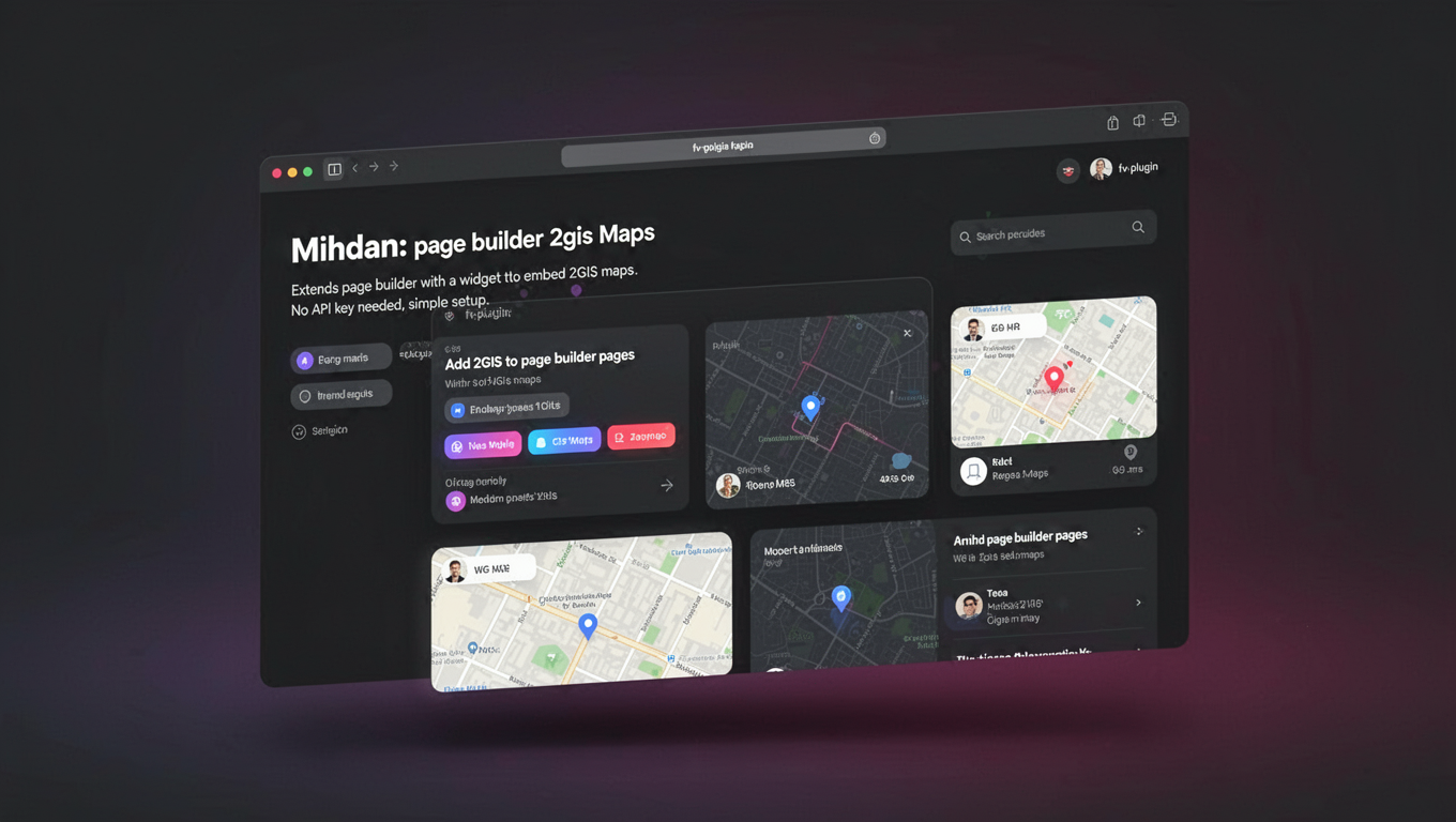 Preview of Mihdan: Elementor 2gis Maps