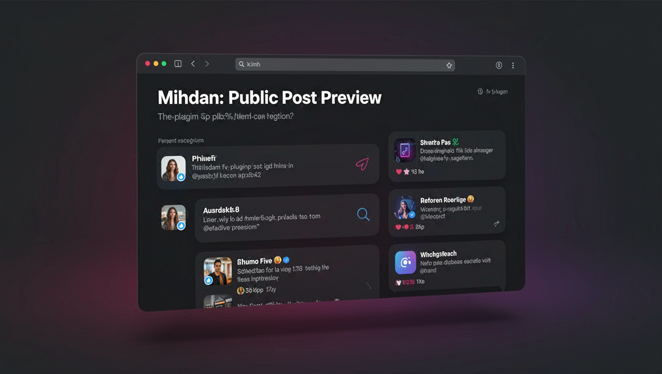 Preview of Mihdan: Public Post Preview