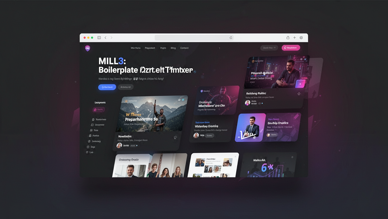 Preview of MILL3: Boilerplate WP Theme