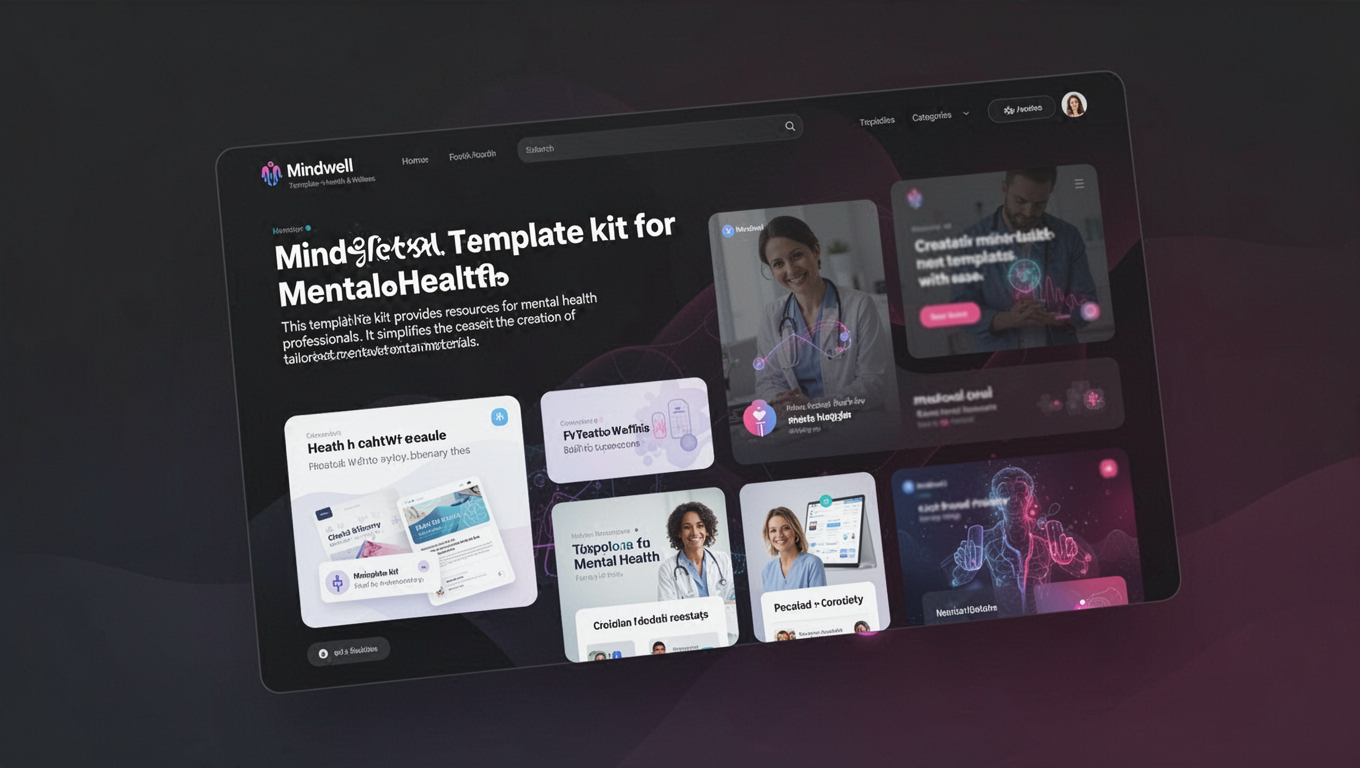 Preview of Mindwell - Template kit for Mental Health