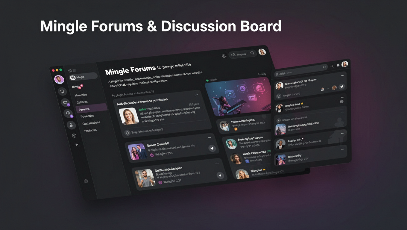 Preview of Mingle Forums & Discussion Board