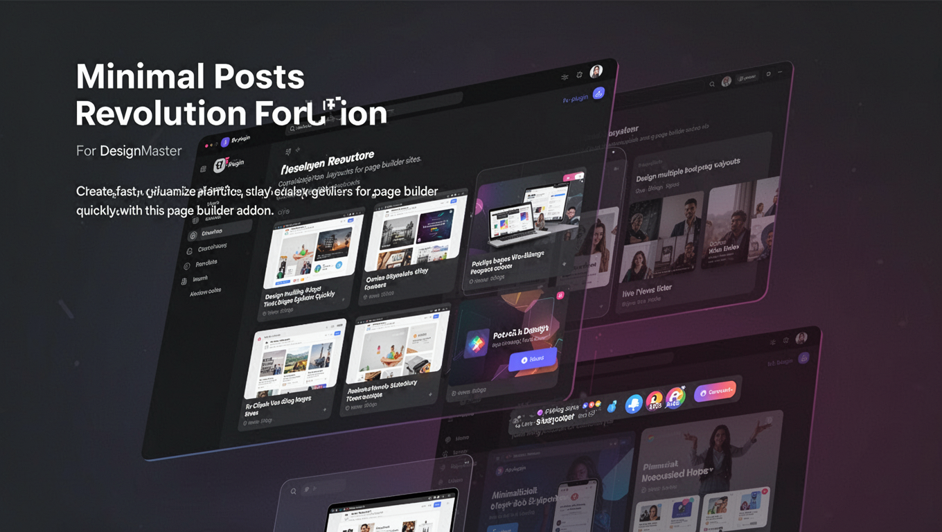 Preview of Minimal Posts Revolution For DesignMaster
