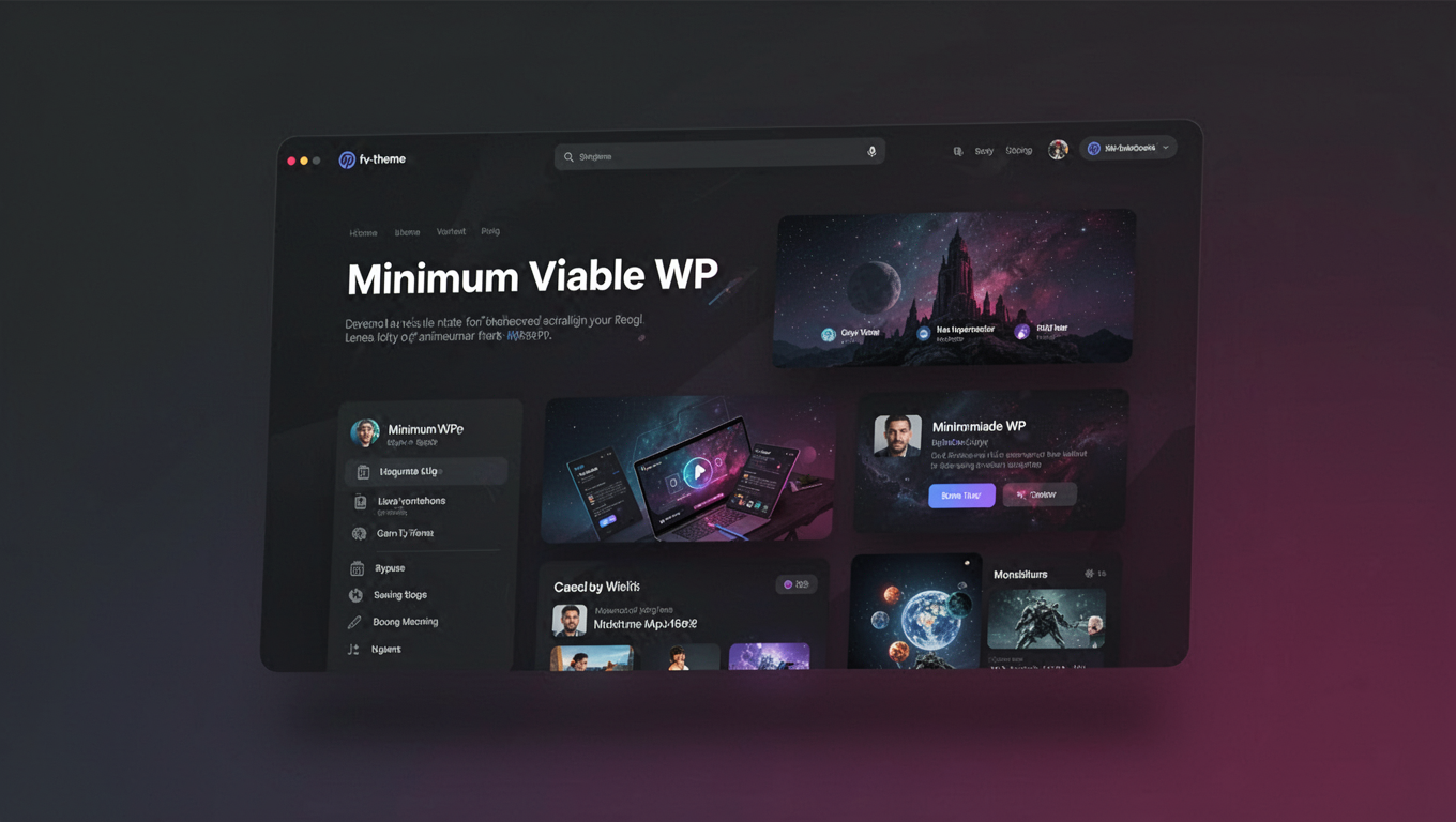 Preview of Minimum Viable WP