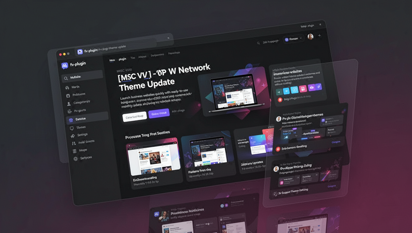 Preview of [MISC V10] - WP Network Theme Update