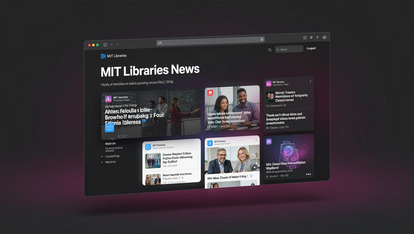 Preview of MIT Libraries News