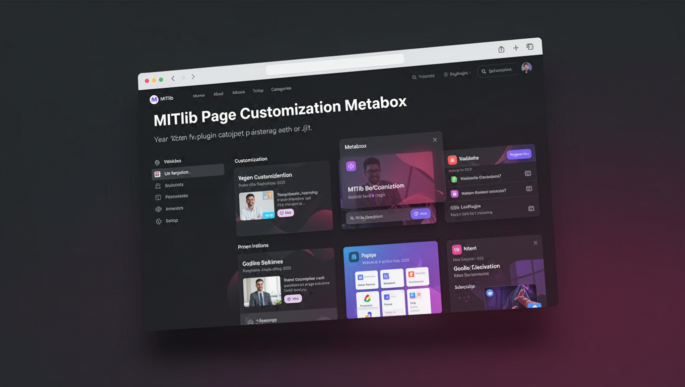 Preview of MITlib Page Customization Metabox