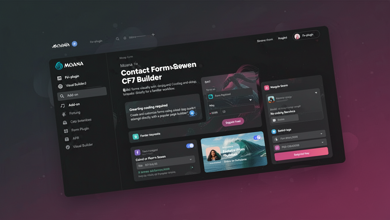 Preview of Moana - Contact Form Seven CF7 Builder