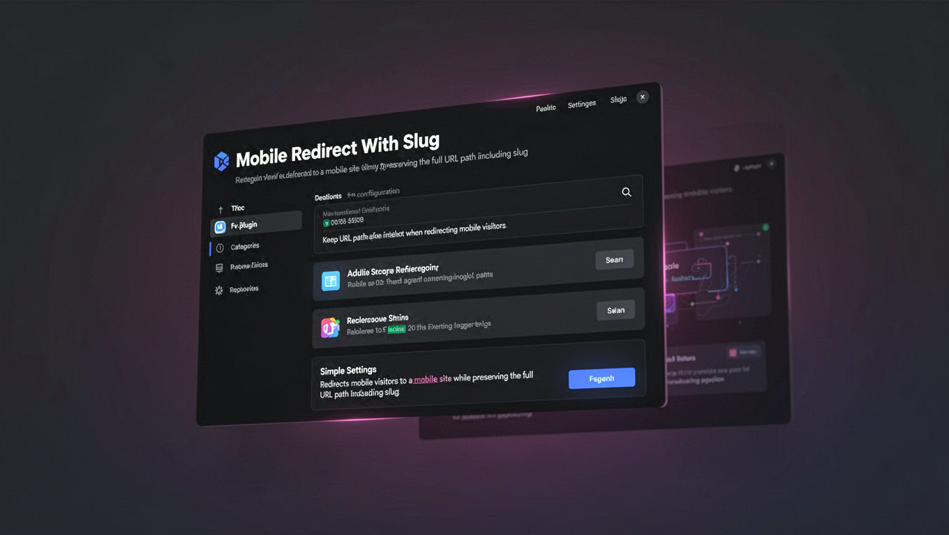 Preview of Mobile Redirect With Slug