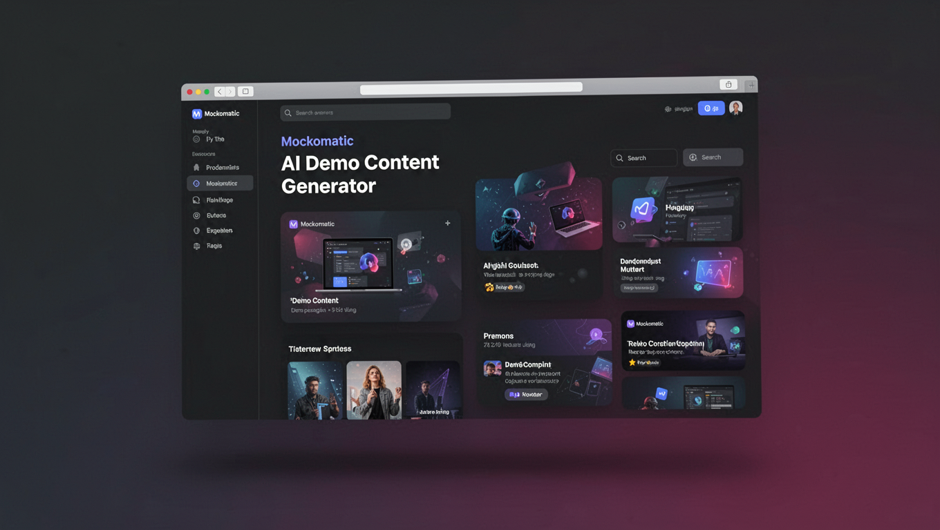 Preview of Mockomatic - AI Demo Content Generator