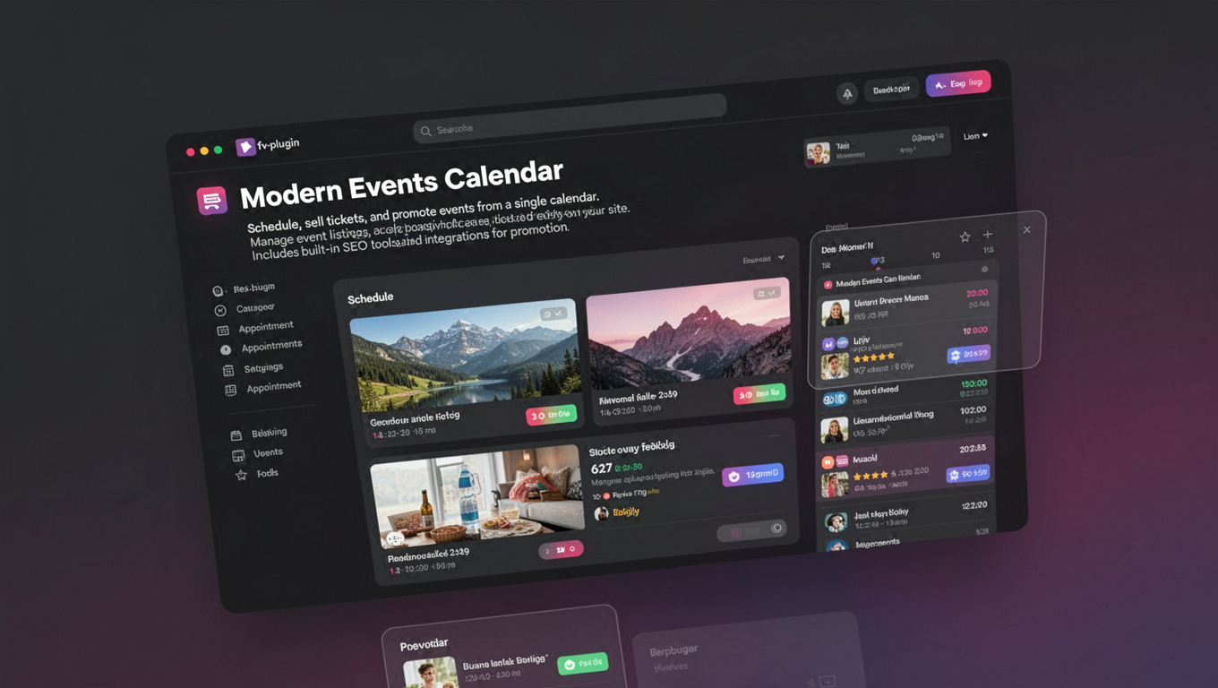 Preview of Modern Events Calendar