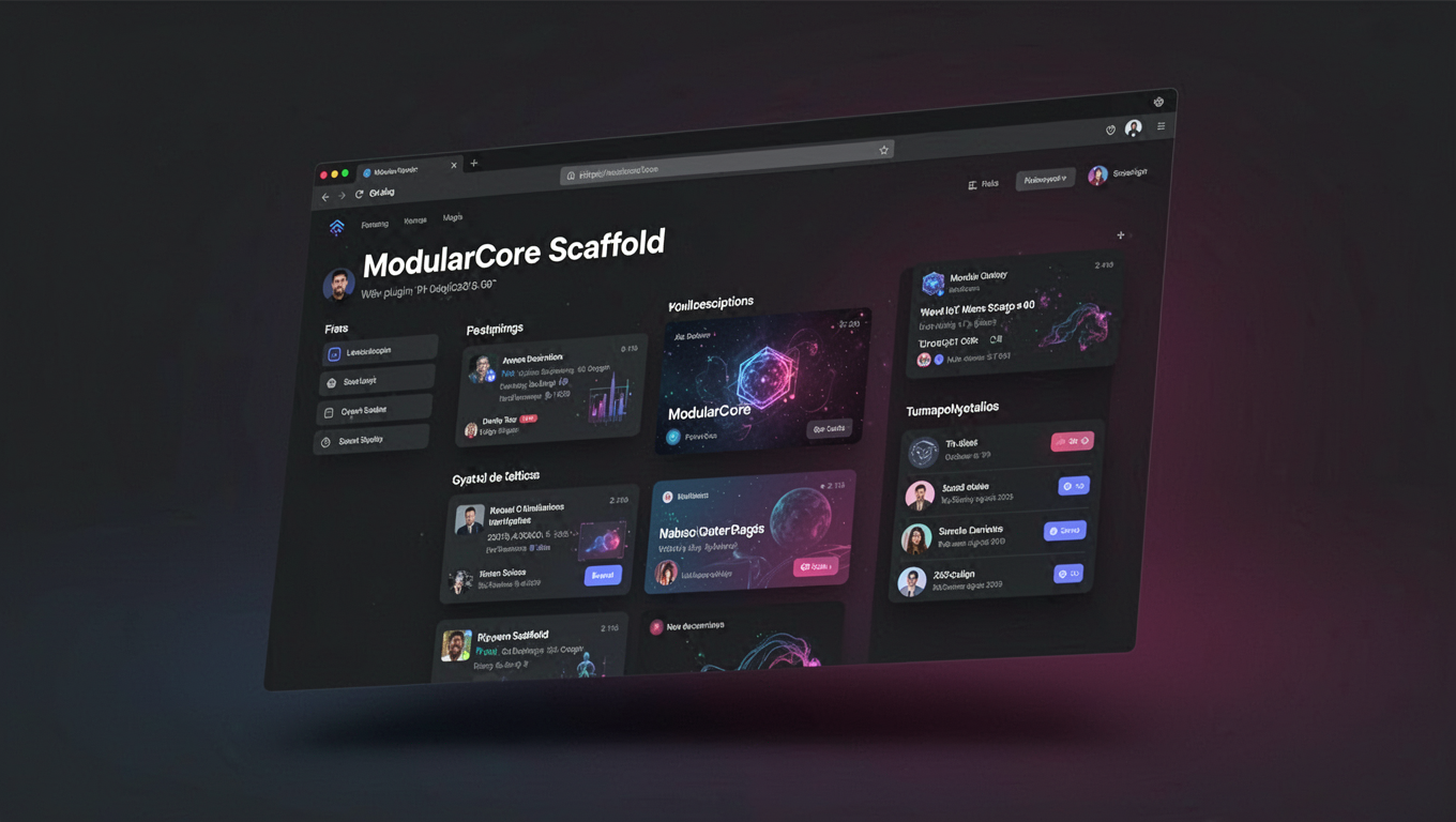 Preview of ModularCore Scaffold