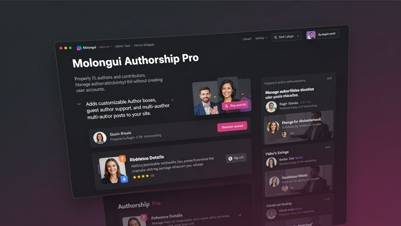 Preview of Molongui Authorship Pro
