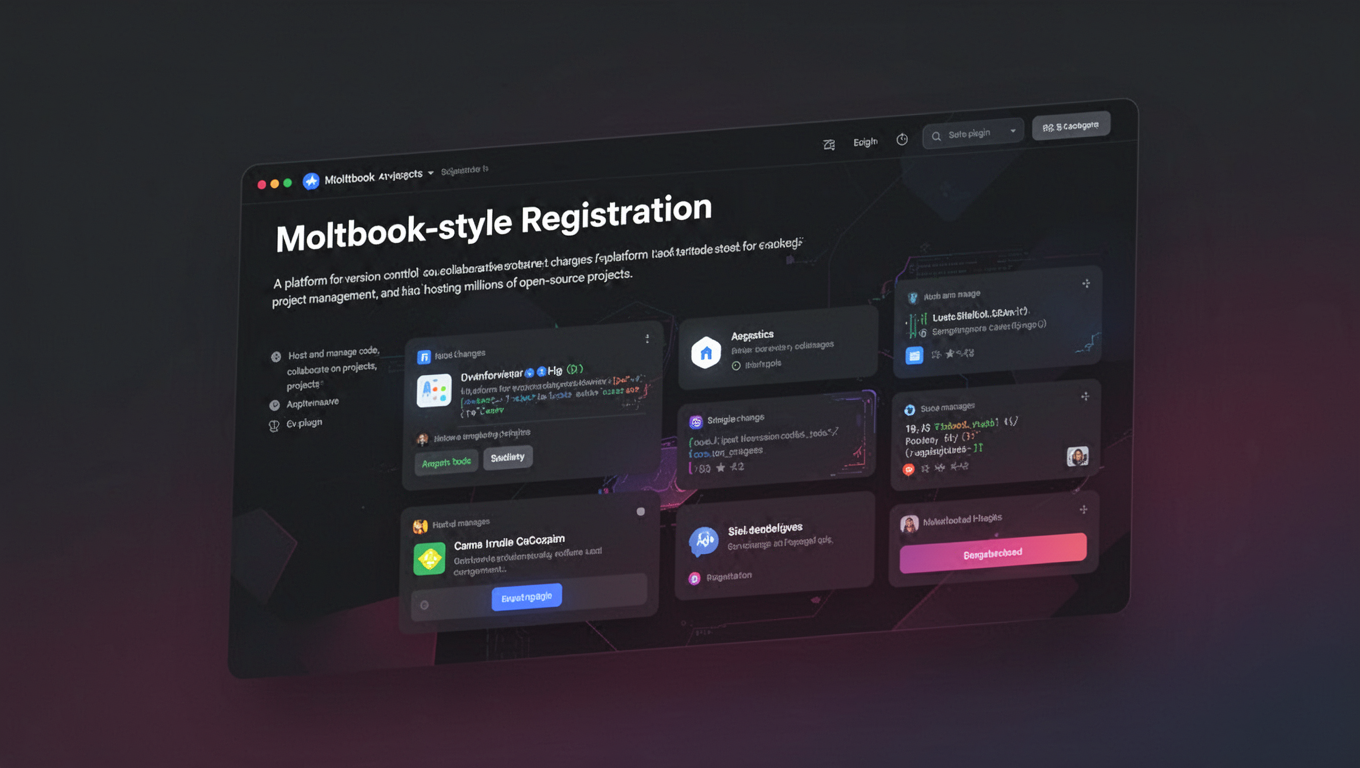 Preview of Moltbook-style Registration