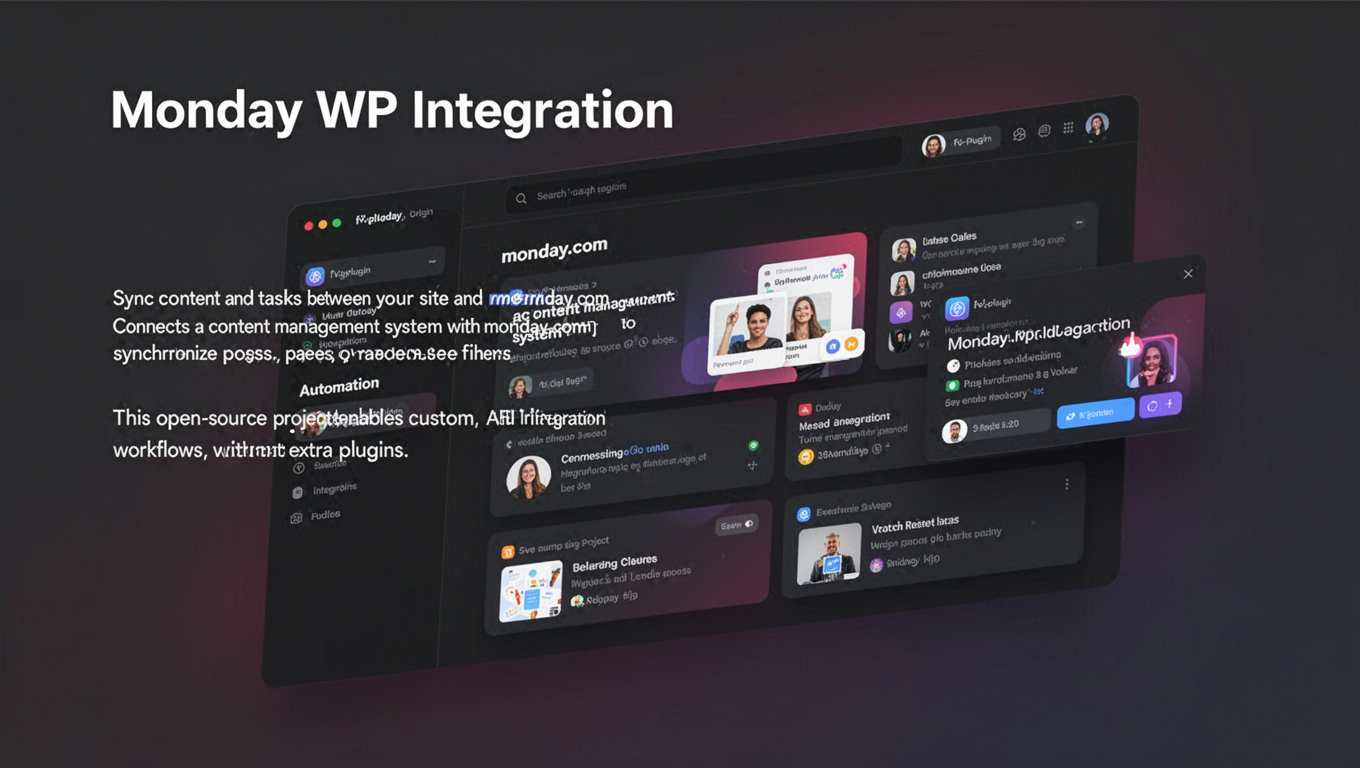 Preview of Monday WP Integration