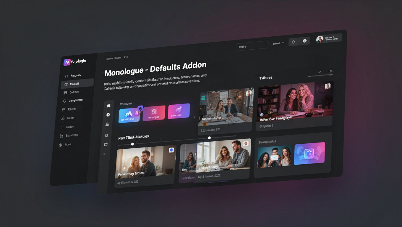 Preview of Monologue - Defaults Addon