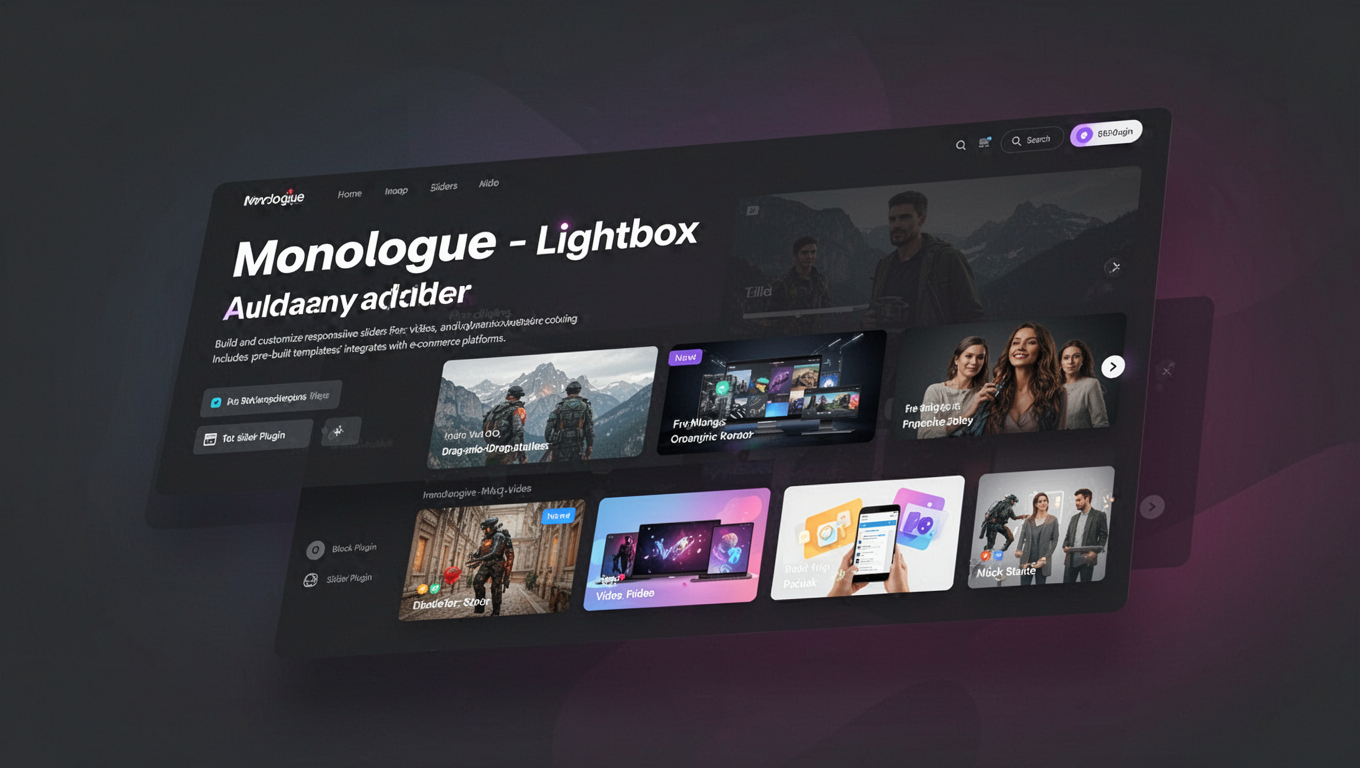 Preview of Monologue - Lightbox Addon