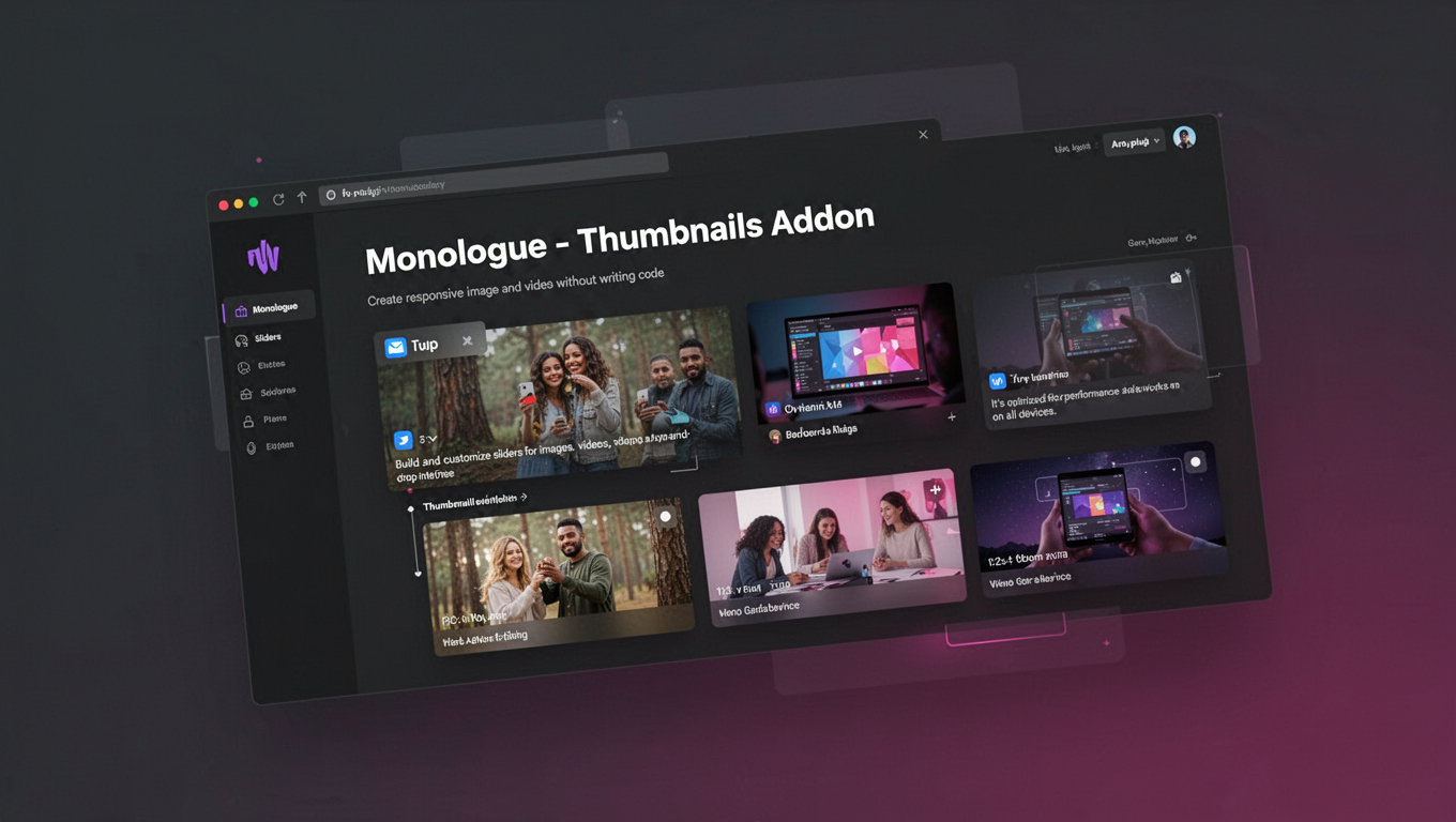 Preview of Monologue - Thumbnails Addon
