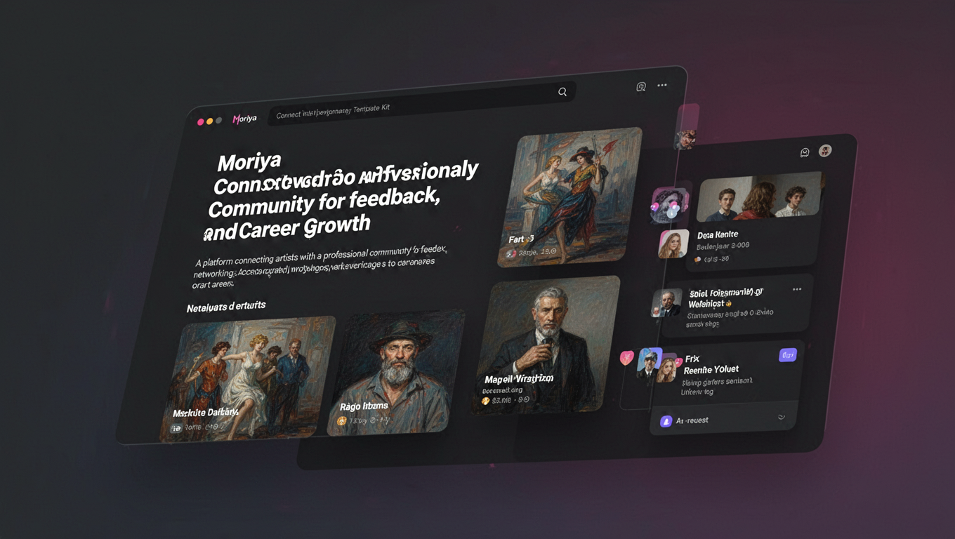 Preview of Moriya - Art Community DesignMaster Template Kit