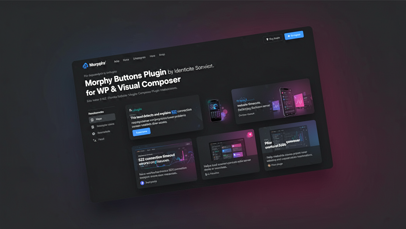 Preview of Morphy Buttons Plugin for WP & Visual Composer