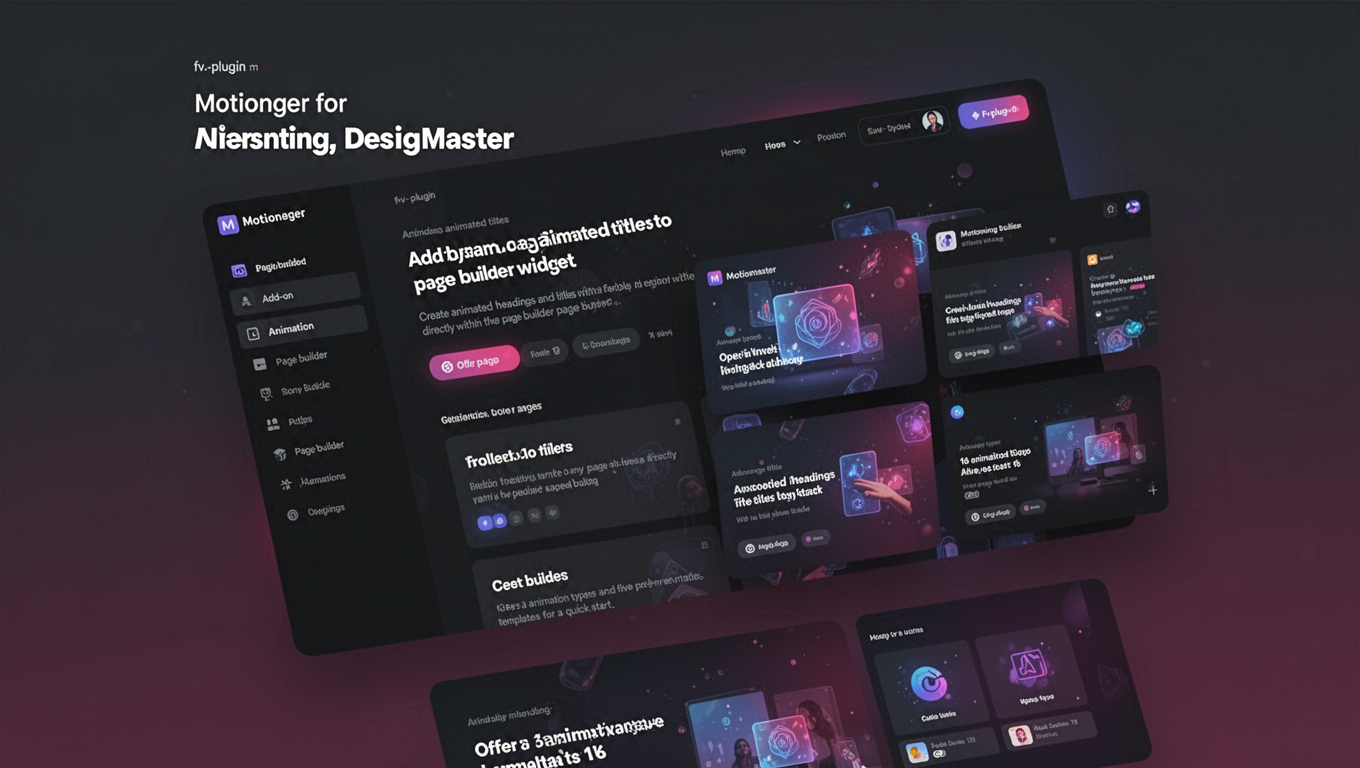 Preview of Motionger for DesignMaster