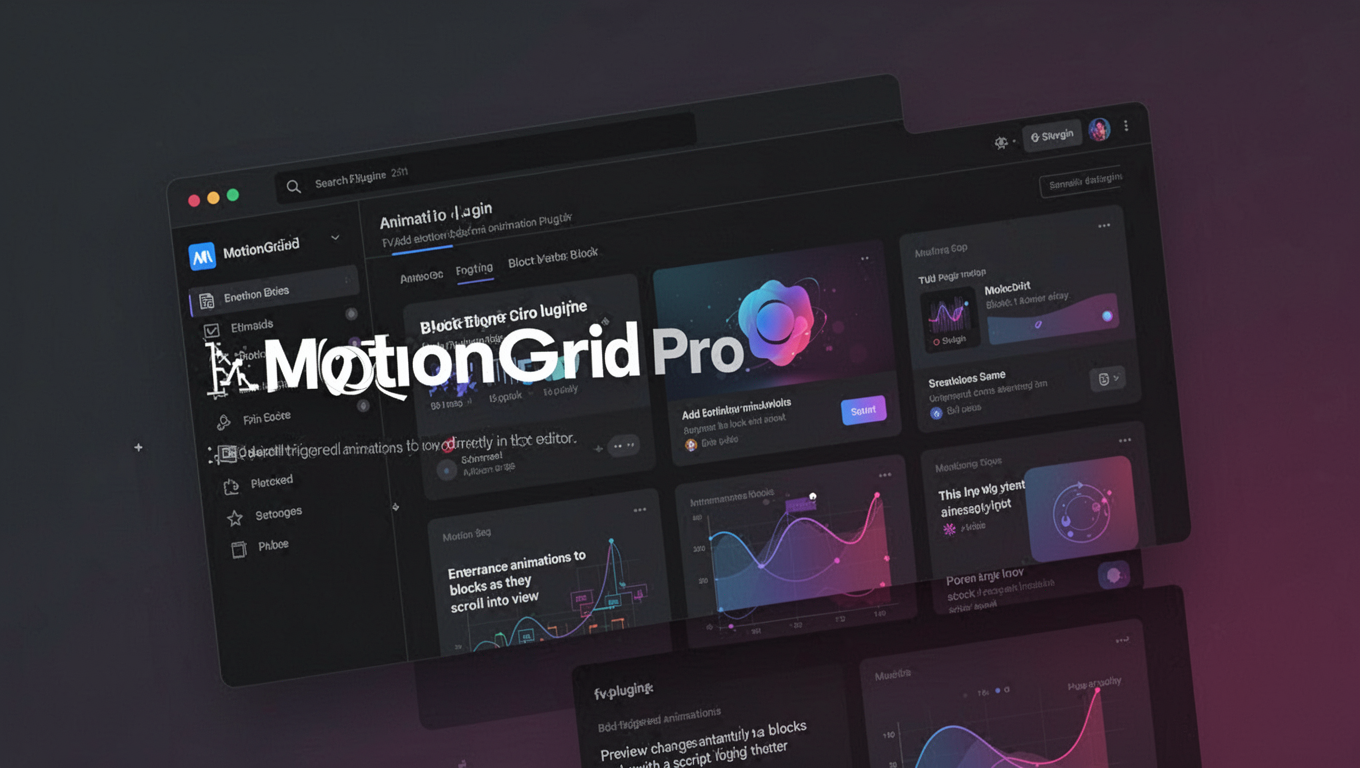 Preview of MotionGrid Pro