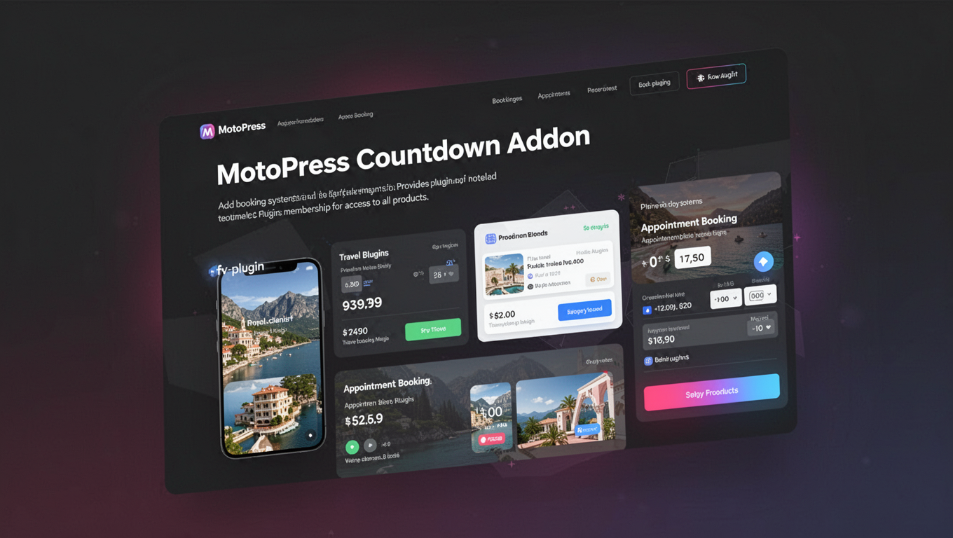 Preview of MotoPress Countdown Addon