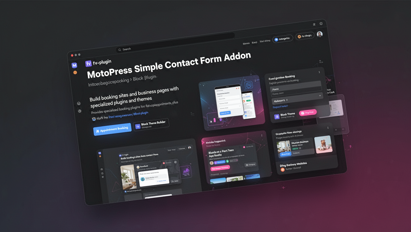 Preview of MotoPress Simple Contact Form Addon