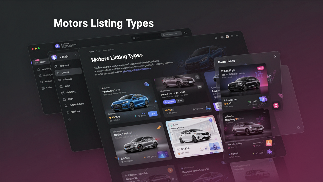 Preview of Motors Listing Types