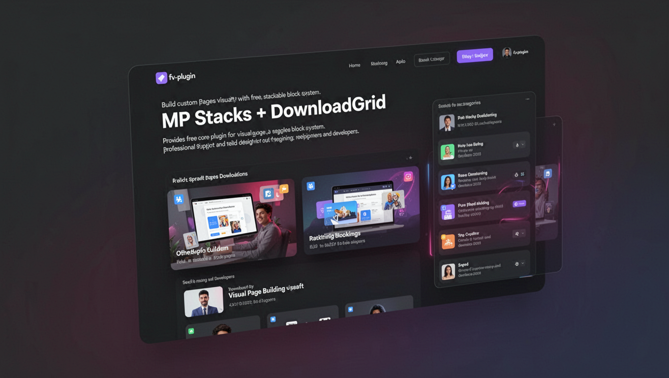 Preview of MP Stacks + DownloadGrid