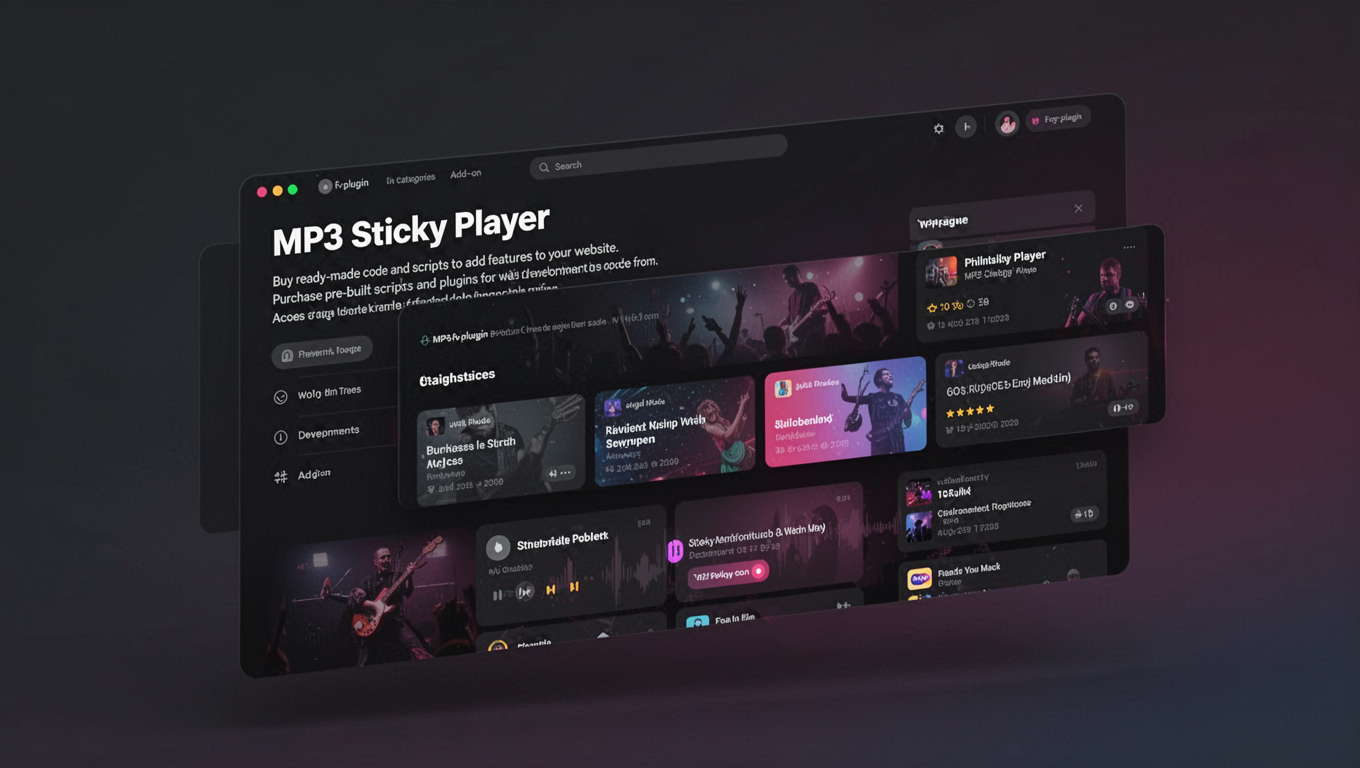 Preview of MP3 Sticky Player