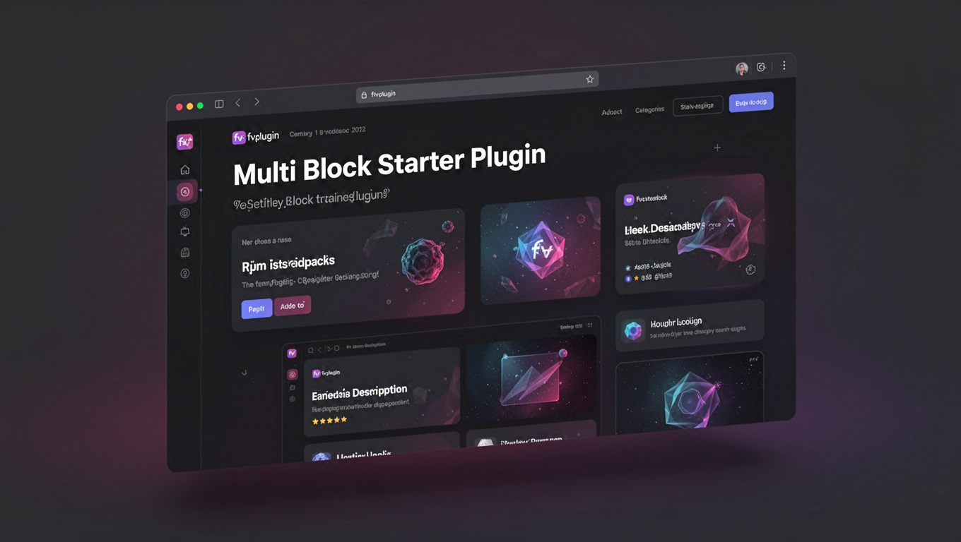 Preview of Multi Block Starter Plugin