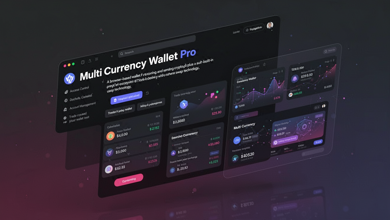 Preview of Multi Currency Wallet Pro