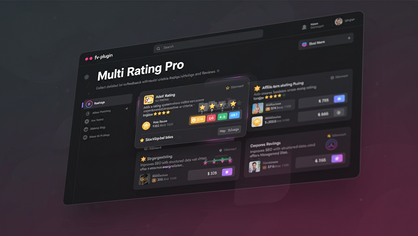 Preview of Multi Rating Pro