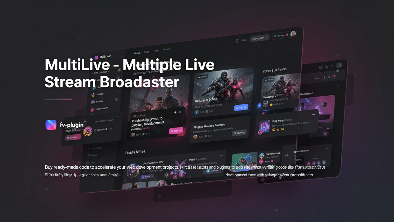 Preview of MultiLive - Multiple Live Stream Broadcaster