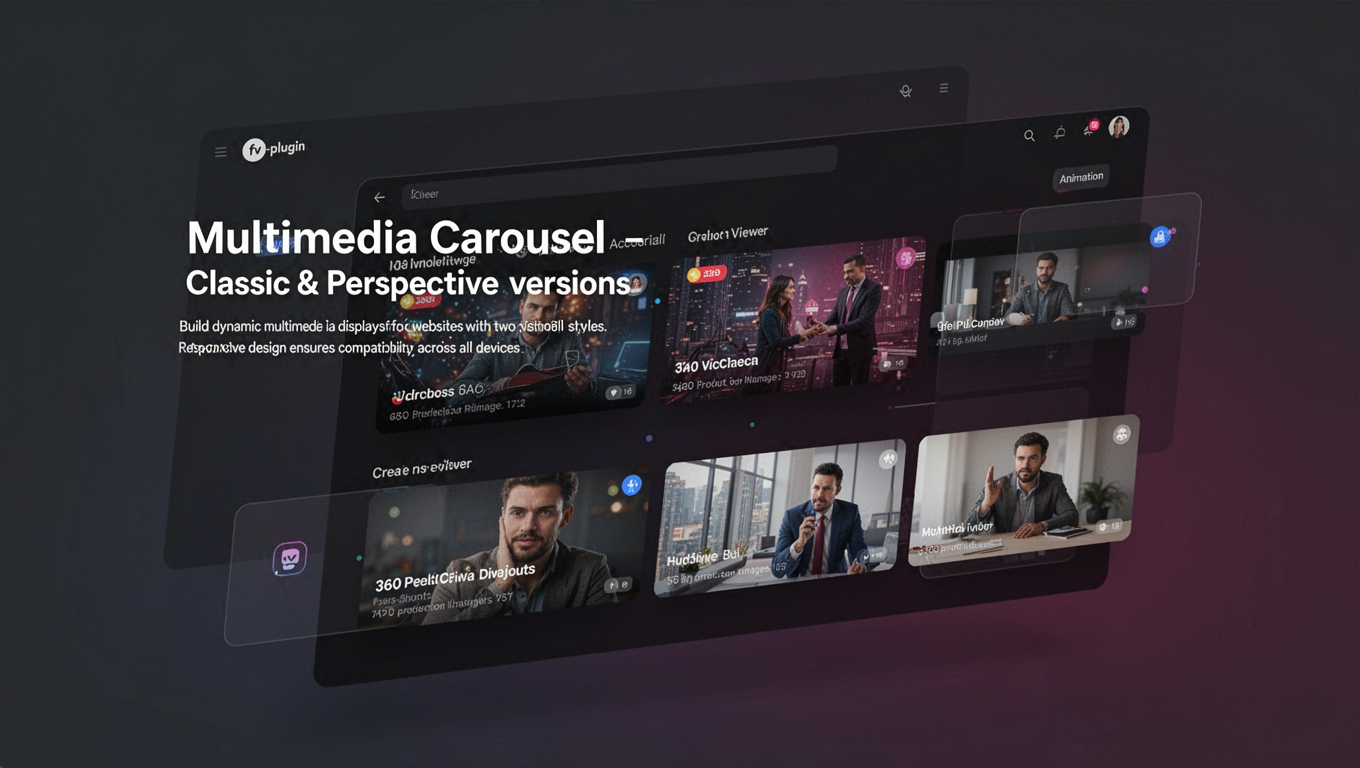 Preview of Multimedia Carousel - Classic & Perspective versions