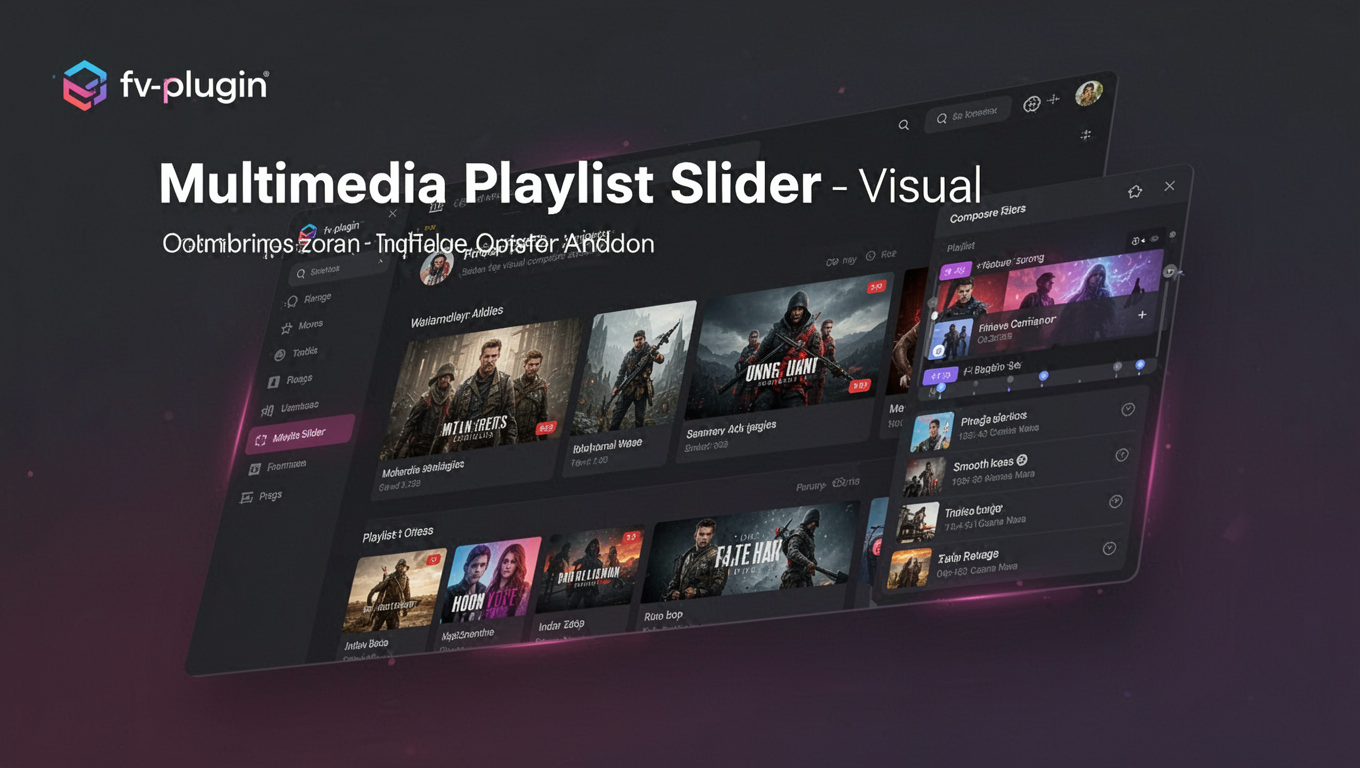 Preview of Multimedia Playlist Slider - Visual Composer Addon