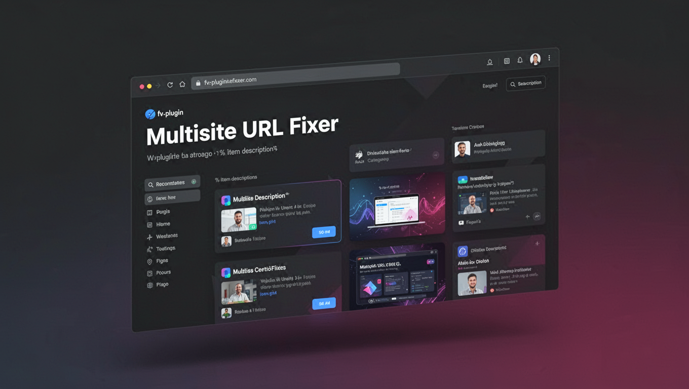 Preview of Multisite URL Fixer