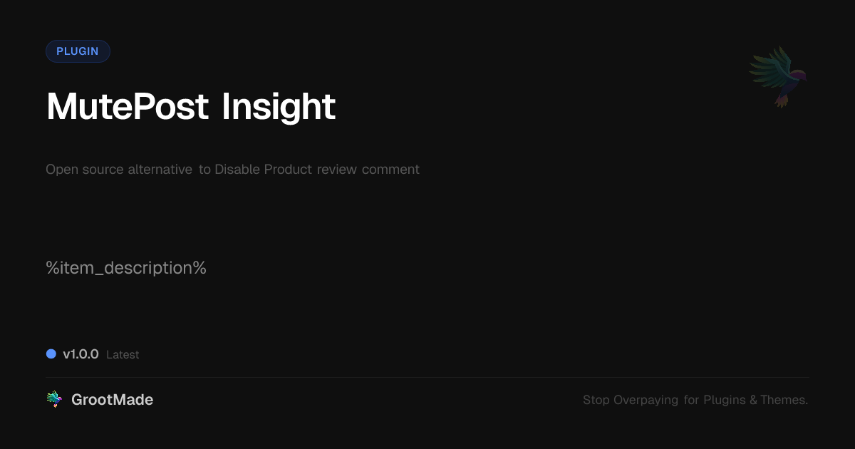 Preview of MutePost Insight