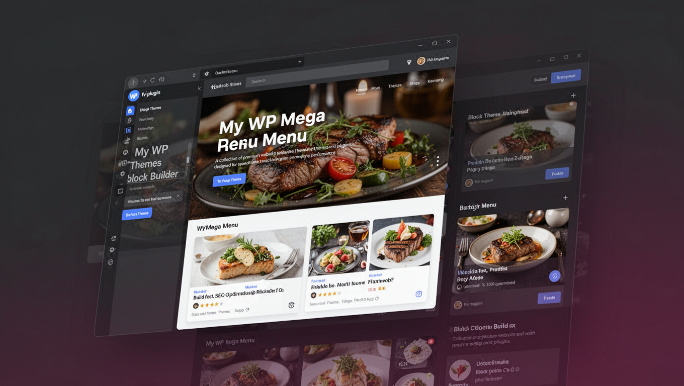 Preview of My WP Mega Menu