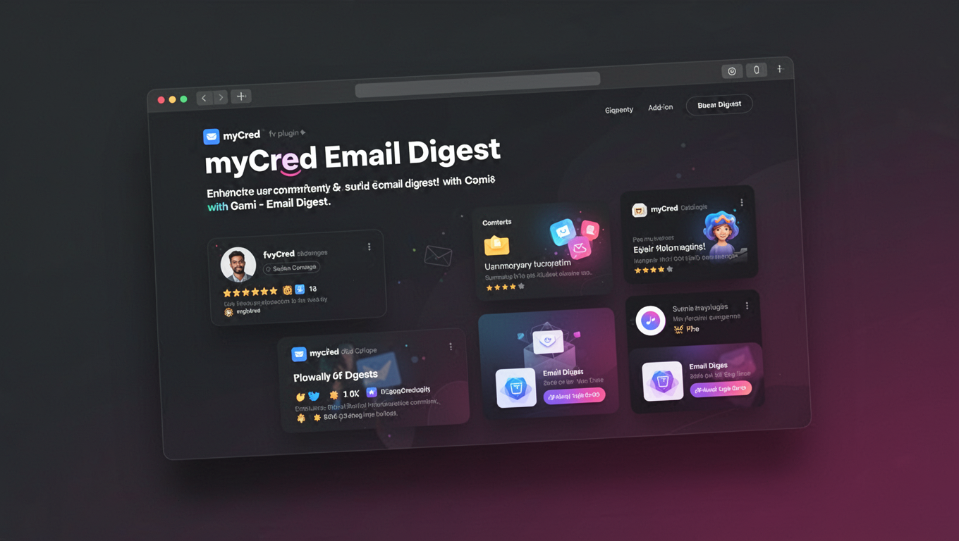 Preview of myCred Email Digest
