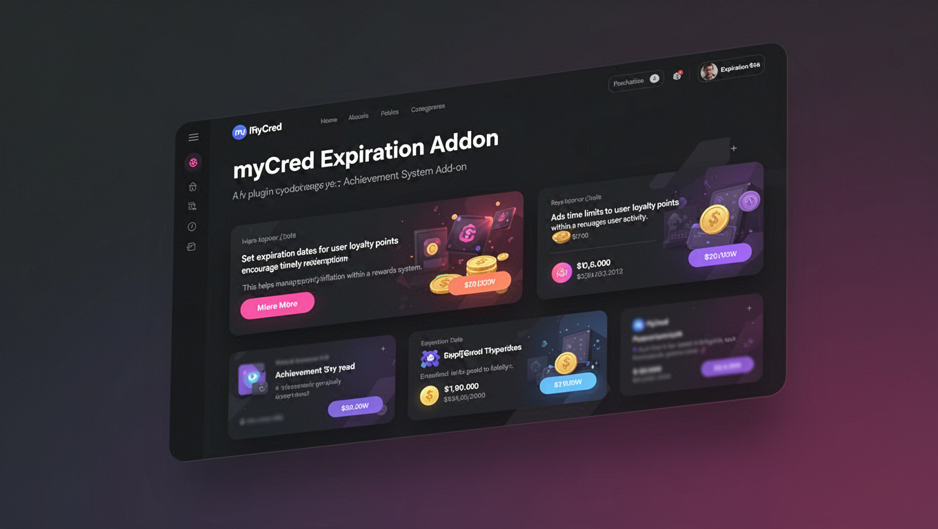 Preview of myCred Expiration Addon
