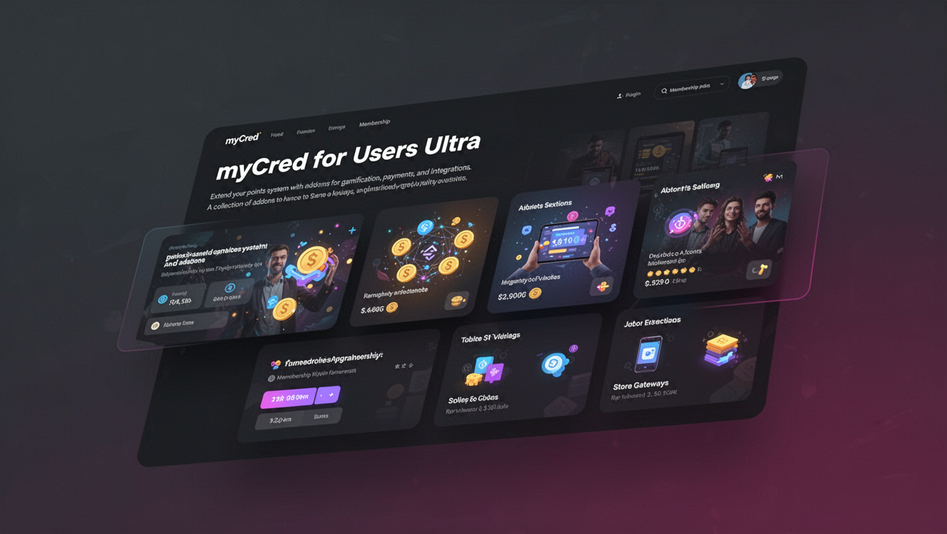 Preview of myCred for Users Ultra
