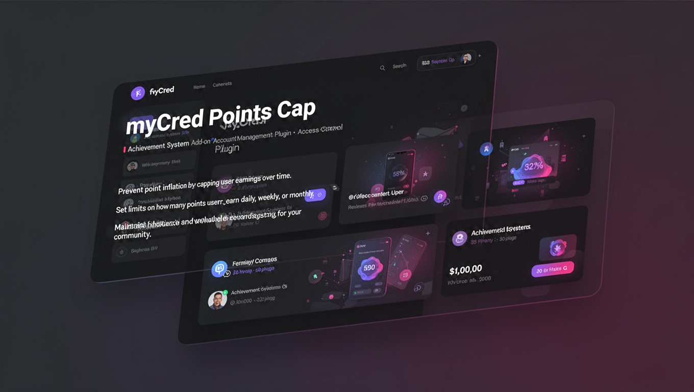 Preview of myCred Points Cap