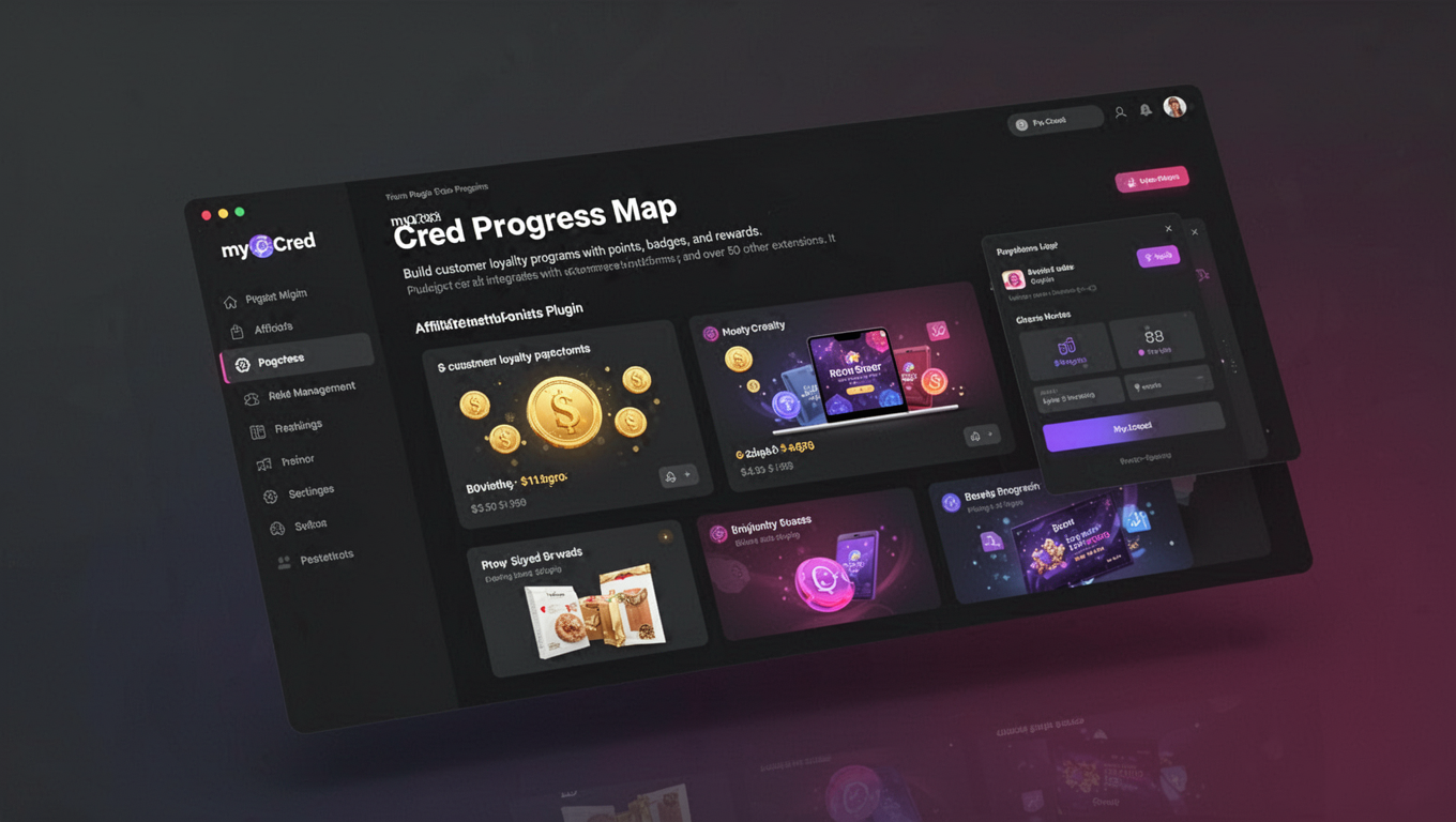 Preview of myCred Progress Map